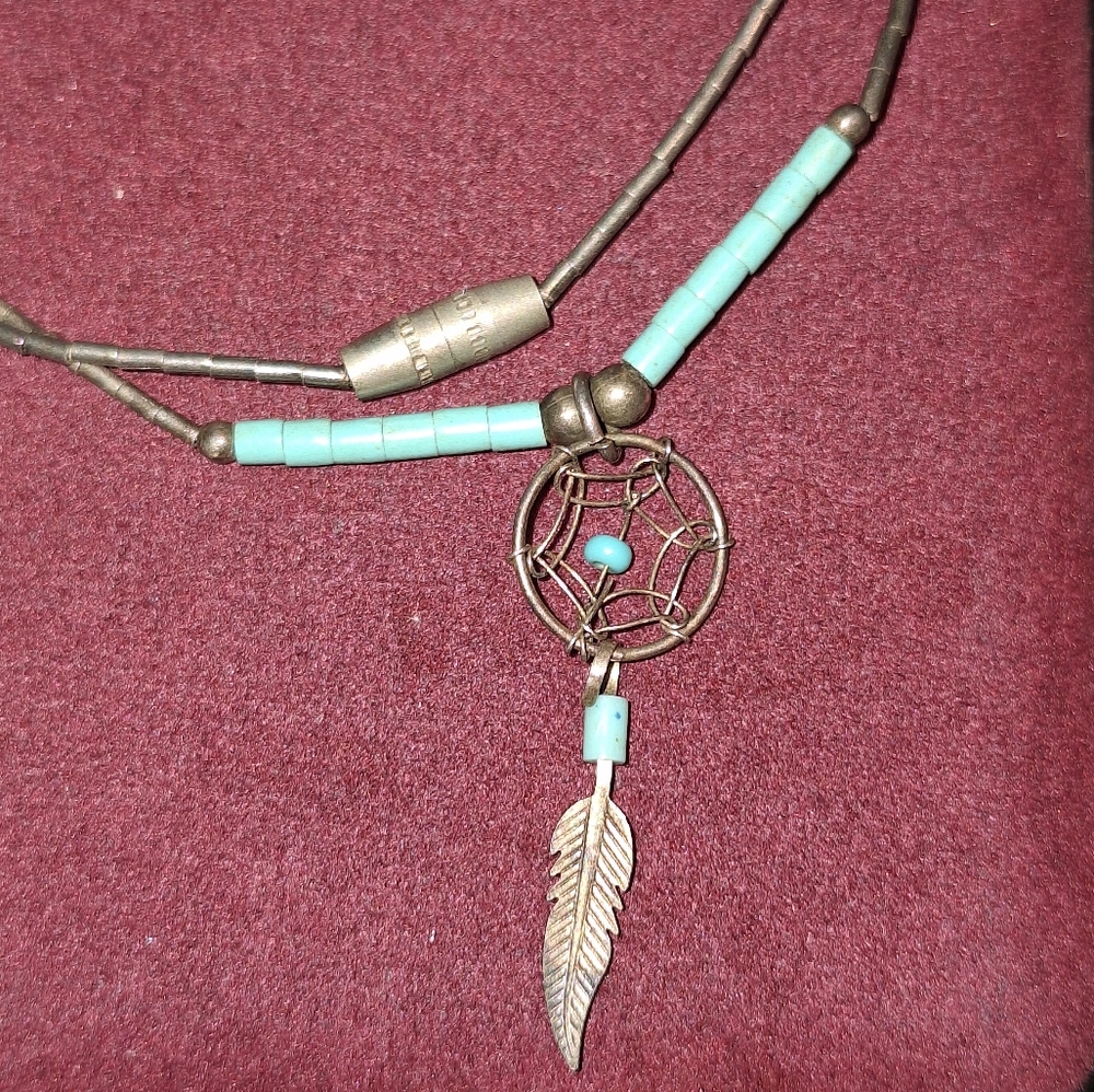 Vintage Sterling Silver Dream Catcher Necklace - Picture 3 of 11